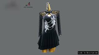 Latin Dance Practice Dress Elegant Party Parties Long Sleeves Competition Suit Girls Female Dancewea
