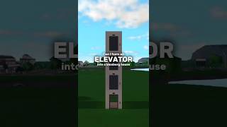 Can I turn an ELEVATOR into a house?! #bloxburg