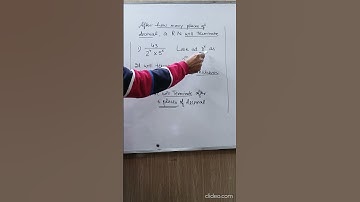 After how many places of decimal a number will terminate | #shorts #cbse #ncert #cbseboard2023