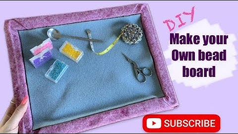 Easy DIY make your own bead board for a portable sturdy bead mat