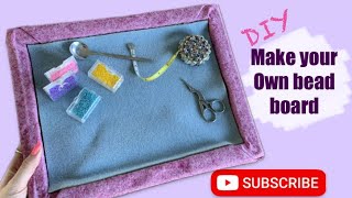 Easy DIY make your own bead board for a portable sturdy bead mat