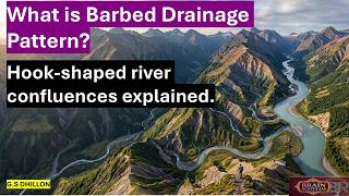 L72: Barbed Drainage Pattern Explained | River Capture & Drainage Systems | UPSC IAS Geography