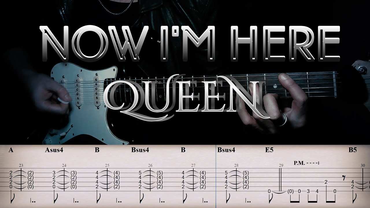 Now I'm here - Queen | Full TAB | Guitar cover | Tutorial