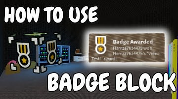 How to use the BADGE BLOCK! | Piggy Build Mode