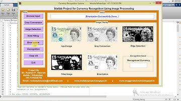 Matlab Code for Currency Recognition Using Image Processing