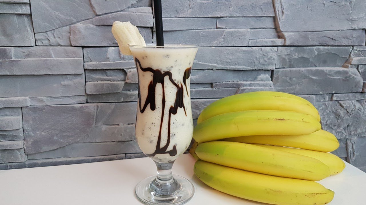 Schoko-Bananen-Shake ( mit Rezept zum selber machen ) - YouTube