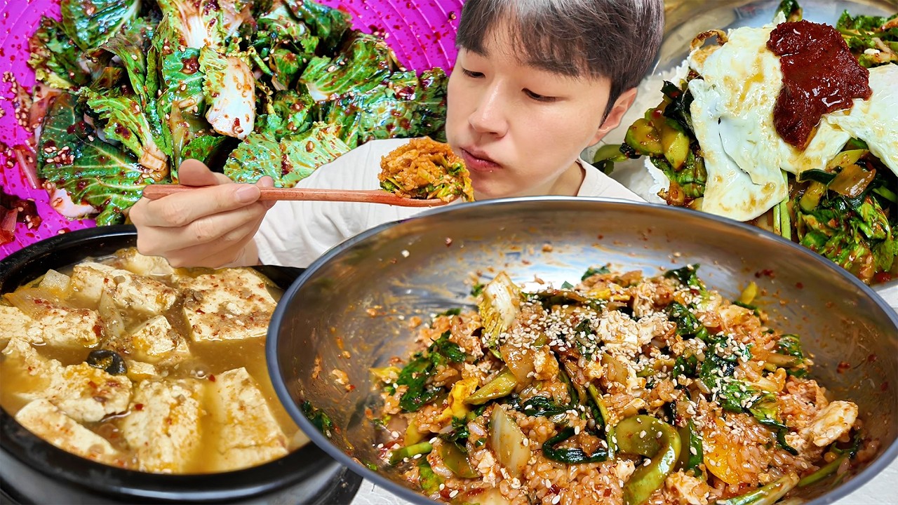 Доенджанг ччигэ + бибимбап — домашняя еда #мукбанг #мукбанг #позднийперекус #домашняяеда