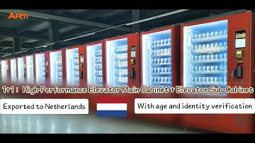 (Exported to Netherlands)Age Recognition + Nayax Card Reader + QR Code Payment vending machine #age