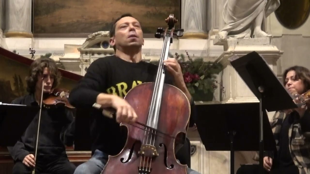Interpreti Veneziani, Vivaldi cello concerto (RV 419 in A minor) Davide Amadio (in rehearsal)