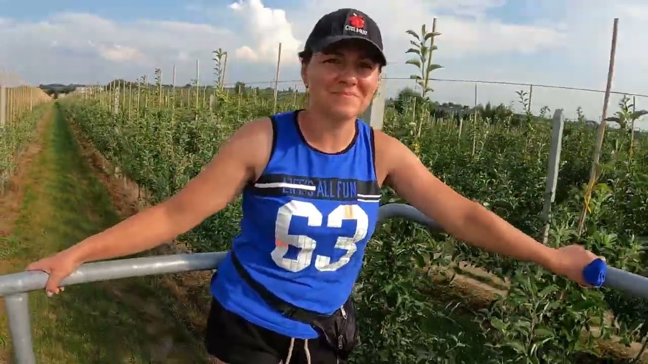 Wiążemy drzewka - Madzia w sadzie