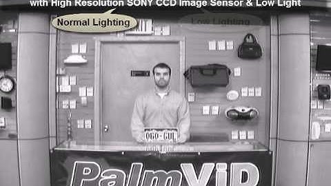 PalmVID Black & White High Resolution Sony CCD Image Sensor & Low Light Sample Video
