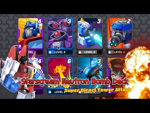 Transformers Tactical Arena  - StarScream Neutron Bomb Deck | Super Direct Tower attack