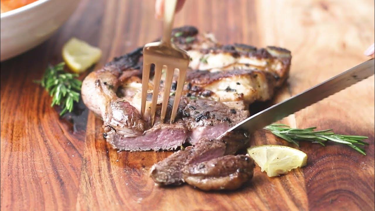 Lamb Shoulder Chops Baked in Sharp European Convection Oven YouTube