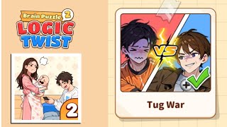 Brain Puzzle 2: Logic Twist Level 34 | tug war Gameplay