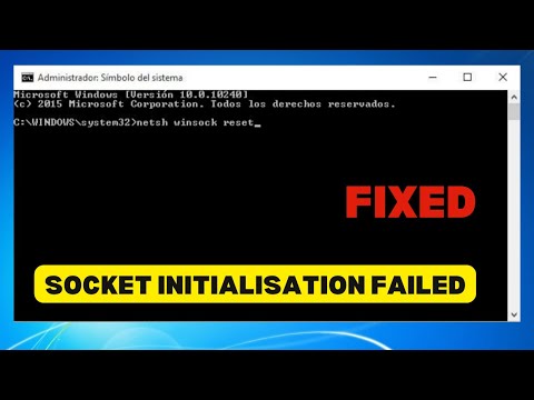 HOW TO FIX  SOCKETS INITIALIZATION FAILED ERROR IN WINDOWS