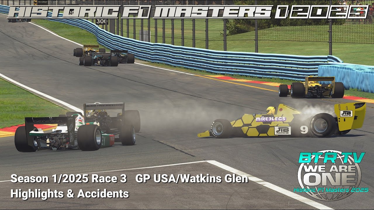 Highlights Historic F1 Masters 1/2025 GP USA/Watkins Glen Race 1 - YouTube