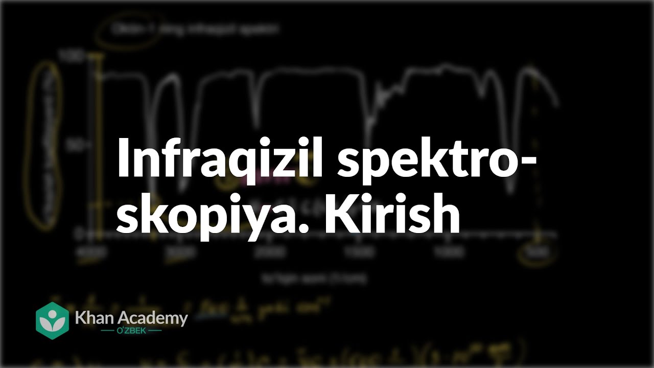 Infraqizil spektroskopiya. Kirish | Spektroskopiya  | Organik kimyo