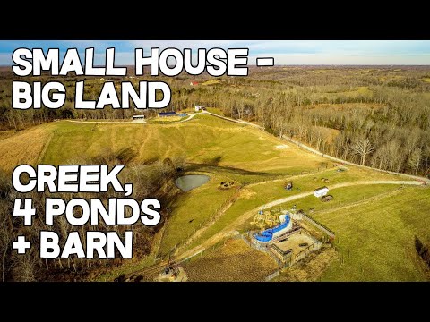 small-house---big-land-123-acre-cattle-ranch-creek,-ponds+barn,-home-and-land-for-sale-in-kentucky