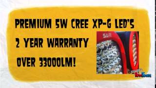 monster 185w led round spotlights with cree led's