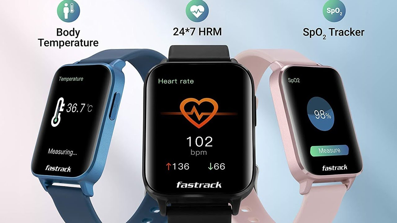 Fastrack Reflex Curve Smartwatch, AI-Enabled Coach, SpO2, Women Health Monitor, 20+ Sports Mode,