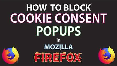 How To Block The Cookie Consent Notices In Firefox | PC |