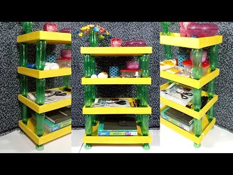 How to make a Rack cardboard with plastic bottle Diy at