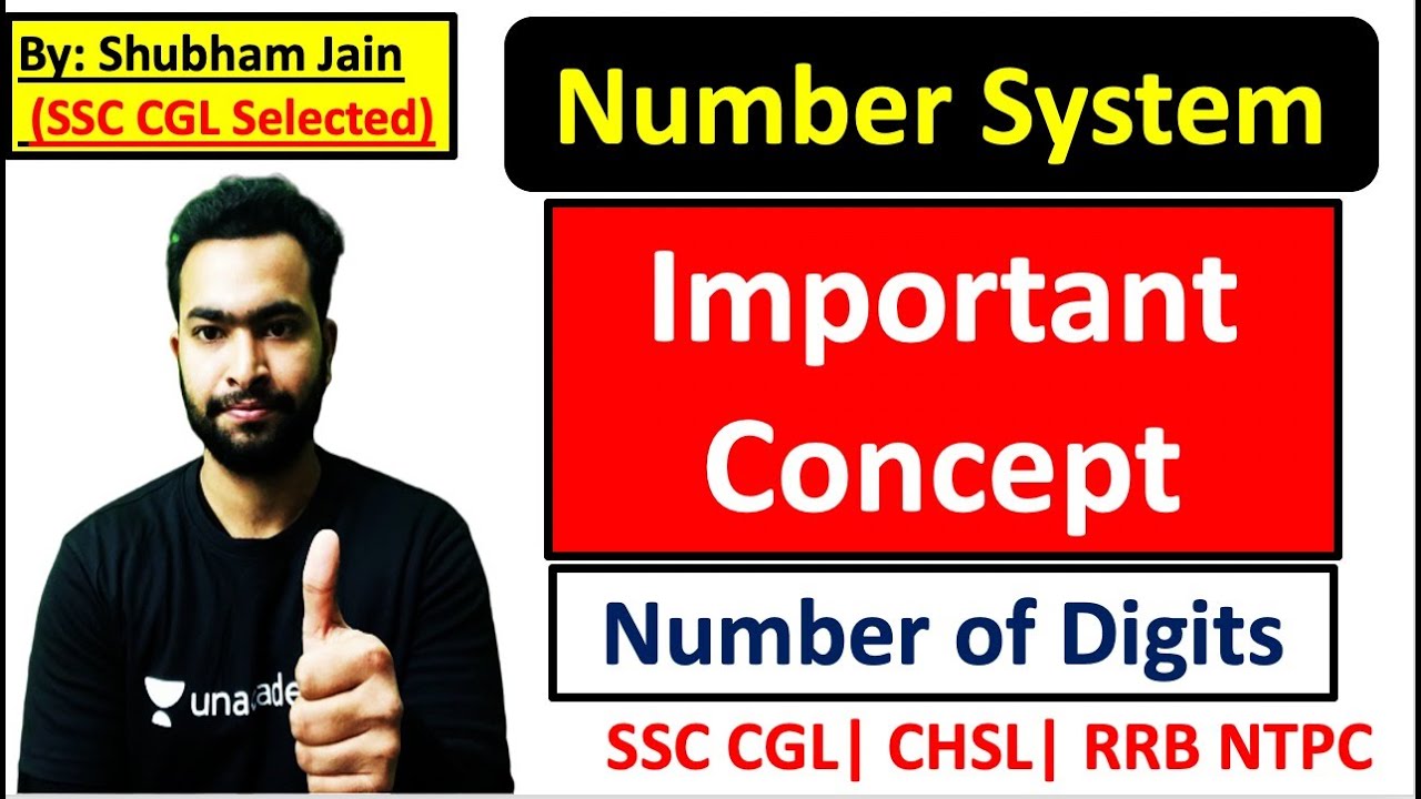 Number system Important concept | Number of Digits  | SHUBHAM RBE