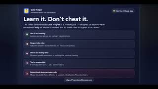 Quiz Helper Express – Live Demo – Computer Science Quizlet Revision Support