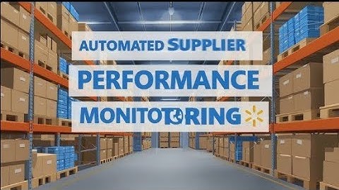 Automated Supplier Performance Monitoring 