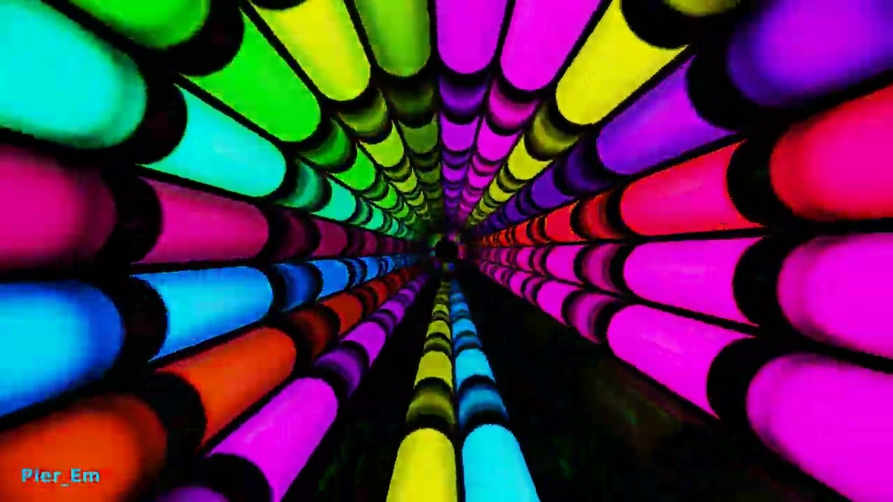 2H - 4K VJ LOOPS 2025 VSMR ASMR Visual - Tunnel -  ULTRA HD | VJ set | Pier_Em