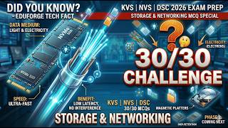 🚀 Don't Fail This! Storage &amp; Networking Masterclass | Batch 2 | KVS NVS DSC 2026 #EduForge #mcq