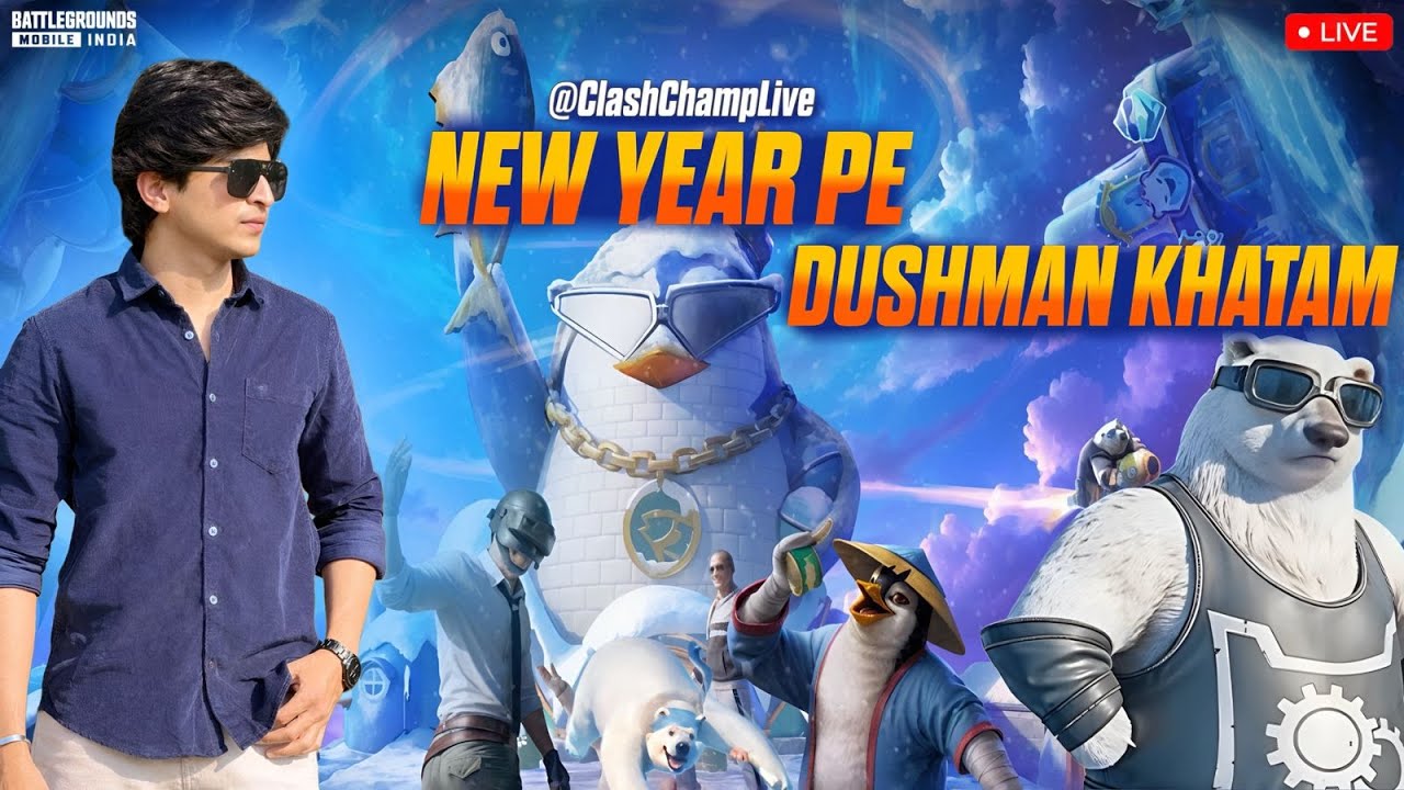 FULL RUSH GAMEPLAY ONLY CLUTCHES 🔥| BGMI w CLashChampLive🚀 