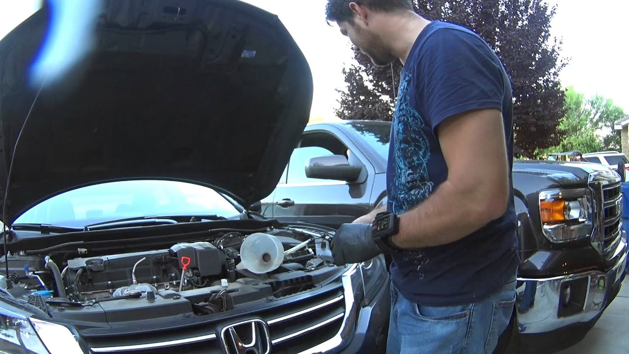 Honda Accord 2013 + Manual Transmission Fluid Change - YouTube