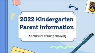 Parent information Kindergarten 2022