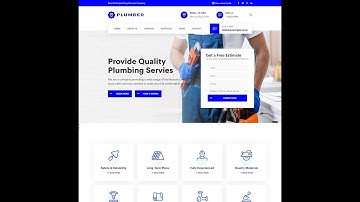 Plumbing - Plumber and Repair  Services Maintenance HTML Template #templatemonster  #themeforest