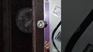 Almirah pr mirror kaise lagaye #stainless steel mirror nails #furniture #cap #screw#glass