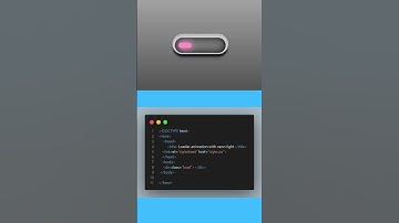【HTML&CSS】Loader animation with neon light#shorts