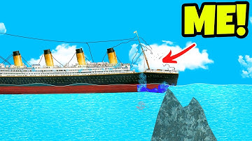 Ships vs OCEAN ICEBERG Realistic Sinking! Floating Sandbox