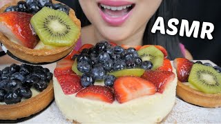 ASMR *FRUIT CHEESE CAKE with Fruit Tart Relaxing Soft Eating Sounds | N.E Let's Eat screenshot 5