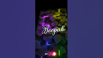 Deepak Name Art Status Video | Name  Art Status Video Editing #deepakcreation
