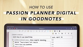 How to Use Passion Planner Digital in GoodNotes screenshot 3