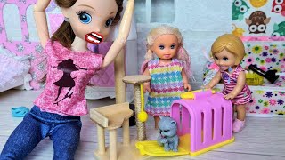 MOM DOES NOT ALLOW THE KITTEN( Katya and Max are a fun family! Funny TV series live Barbie dolls