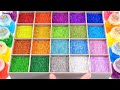 Satisfying Video L How To Make Rainbow Cruse With Mixing Slime Level From Glitter Cutting ASMR 99 
