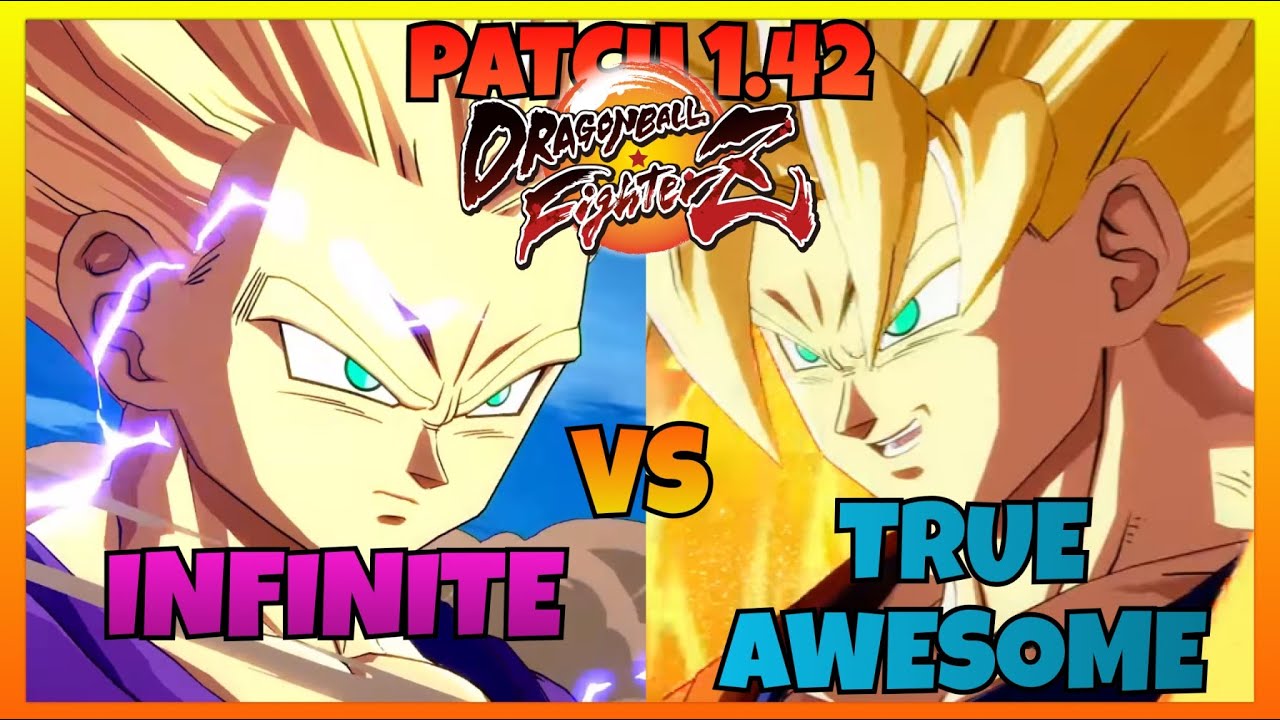 DBFZ - INFINITE vs TRUEAWESOME gameplays (Teen Gohan, Vegito, GT Goku vs  UI, SSJ and Base Goku)