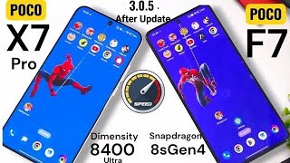 Snapdragon 8sGen4 vs Dimensity 8400 SpeedTest 🔥🔥🚀🚀 #pocox7pro #pocof7