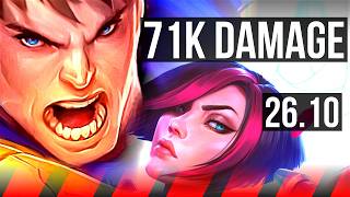 GAREN vs FIORA (TOP) | 71K damage | EUW Master | 26.10