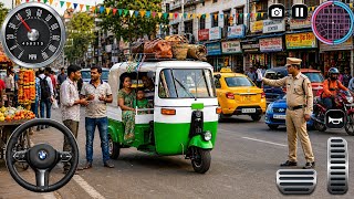 Tuk Tuk Rickshaw Driving Simulator City Gameplay 2026🚦Realistic Passenger Pickup & Drop Game Android screenshot 2