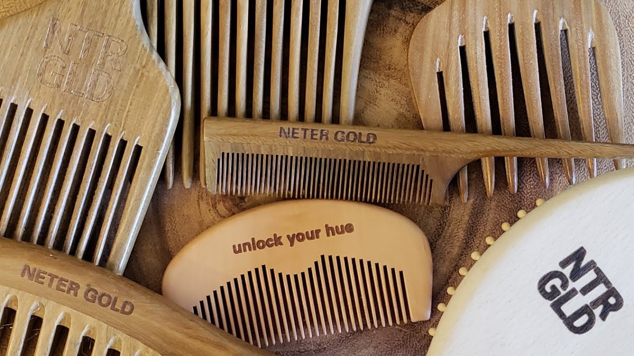 Stirring NTRGLD Wooden Combs In Oil ASMR YouTube