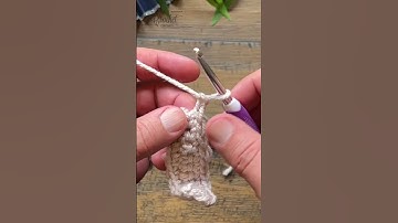 Do Single Crochet Back Loop Only  🧶 #shorts #stitchlibrary