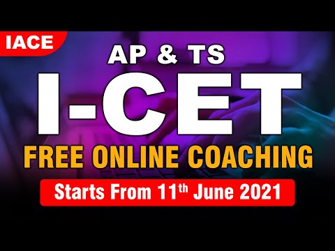 I-CET 2021 Free Online Classes || AP & TS || IACE